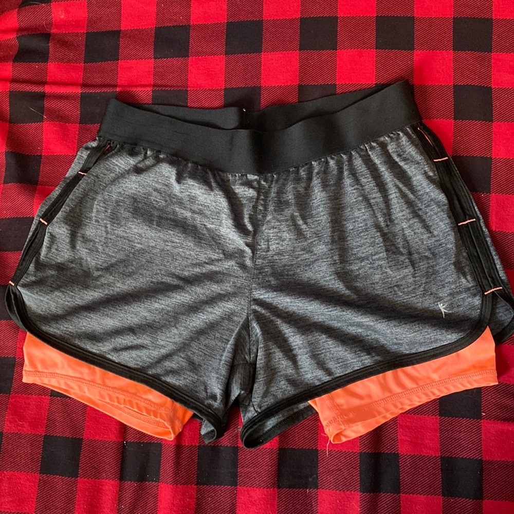 Active shorts with built in spandex